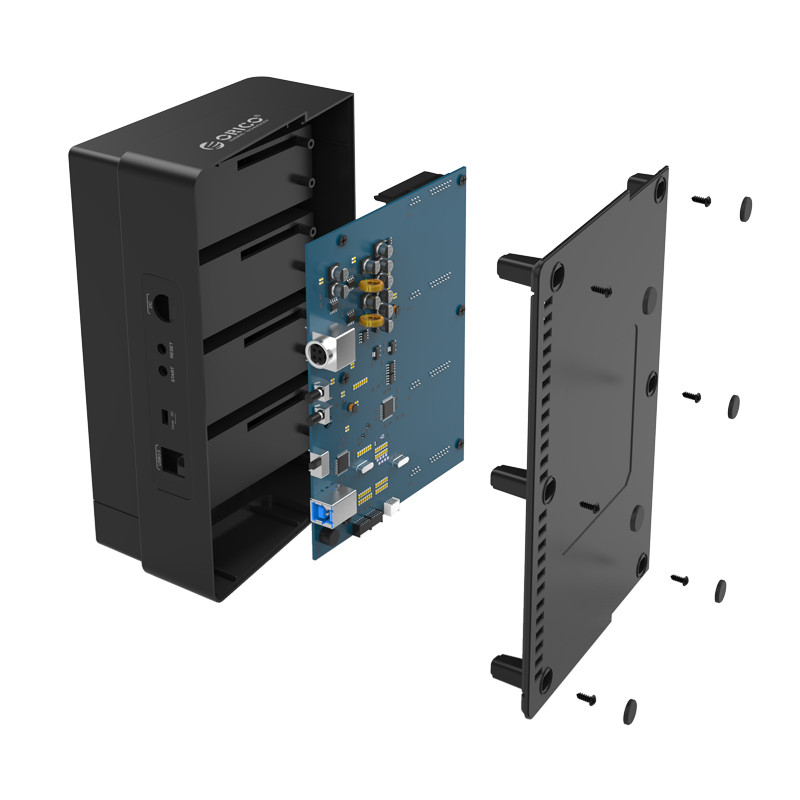 Док-станція для жорстких дисків 2,5 / 3,5 дюйма з 4 відсіками USB3.0 1-3 клонів (ORICO 6648US3-C-V1)