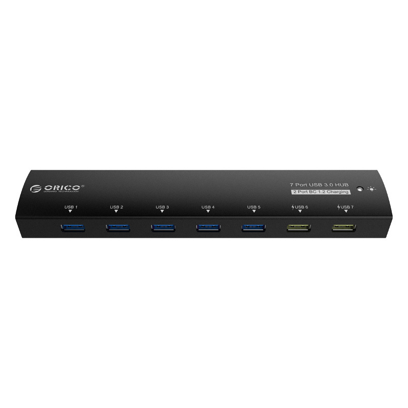 USB 3.0 хаб алюмінієвий на 7 портів (ORICO AS7C2)