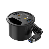 Настільний багатофункціональний концентратор Power Grommet (ORICO DESK-2U1C)