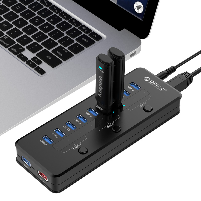 USB 3.0 концентратор на 10 портів (ORICO H10C1-U3)