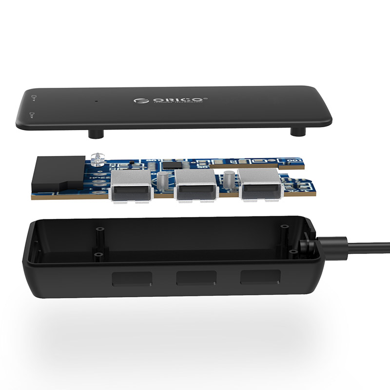 USB 2.0 кардрідер/USB-хаб  H3TS-U2 (TF & SD)