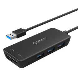 USB 3.0 кардрідер/USB-хаб H3TS-U3 (SD & MicroSD)