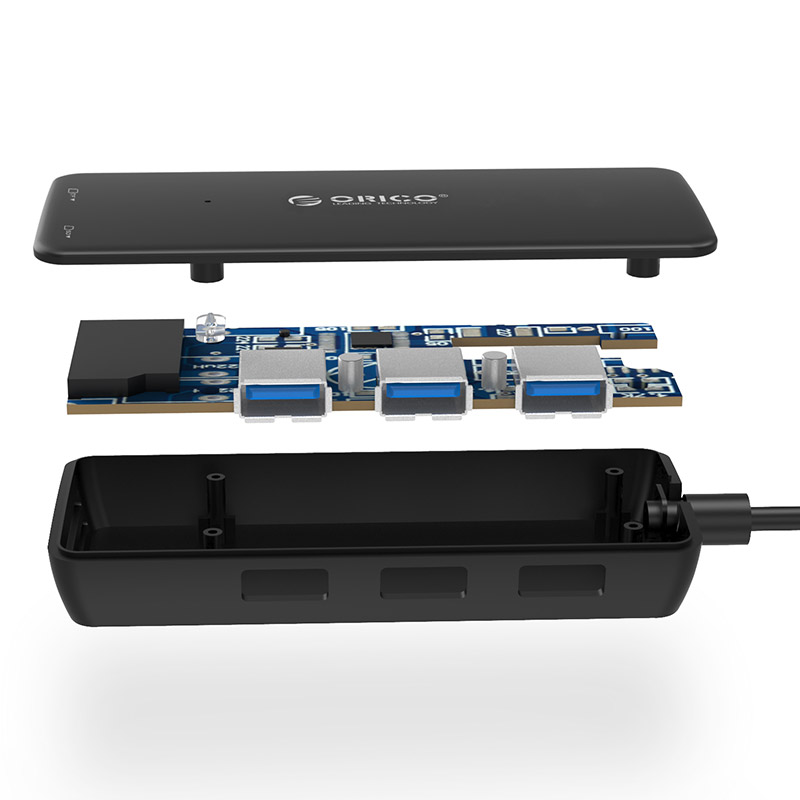USB 3.0 кардрідер/USB-хаб H3TS-U3 (SD & MicroSD)