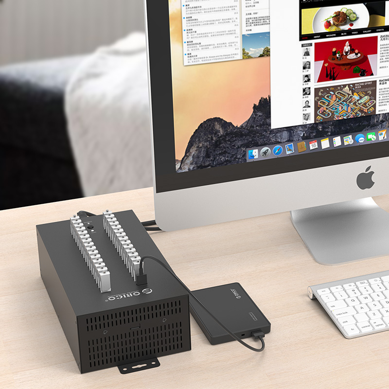 USB 2.0 хаб промисловий на 30 портів (ORICO IH30P)