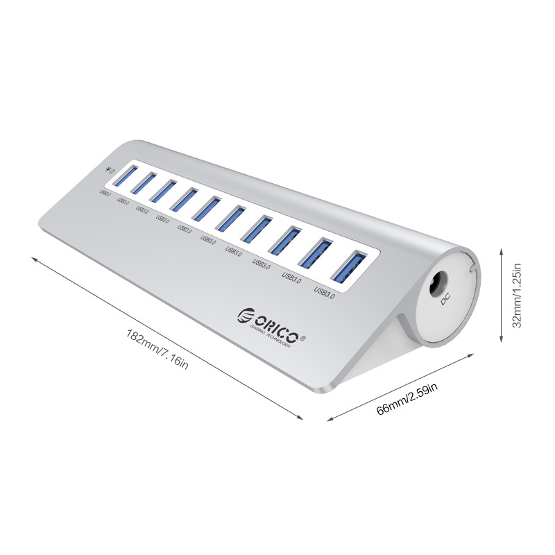 USB 3.0 HUB на 10 портів (ORICO M3H10-V1)