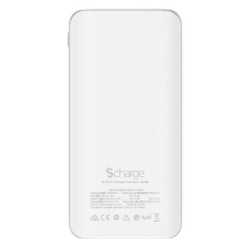 Power Bank для двох пристроїв 10000mAh (ORICO T10000)