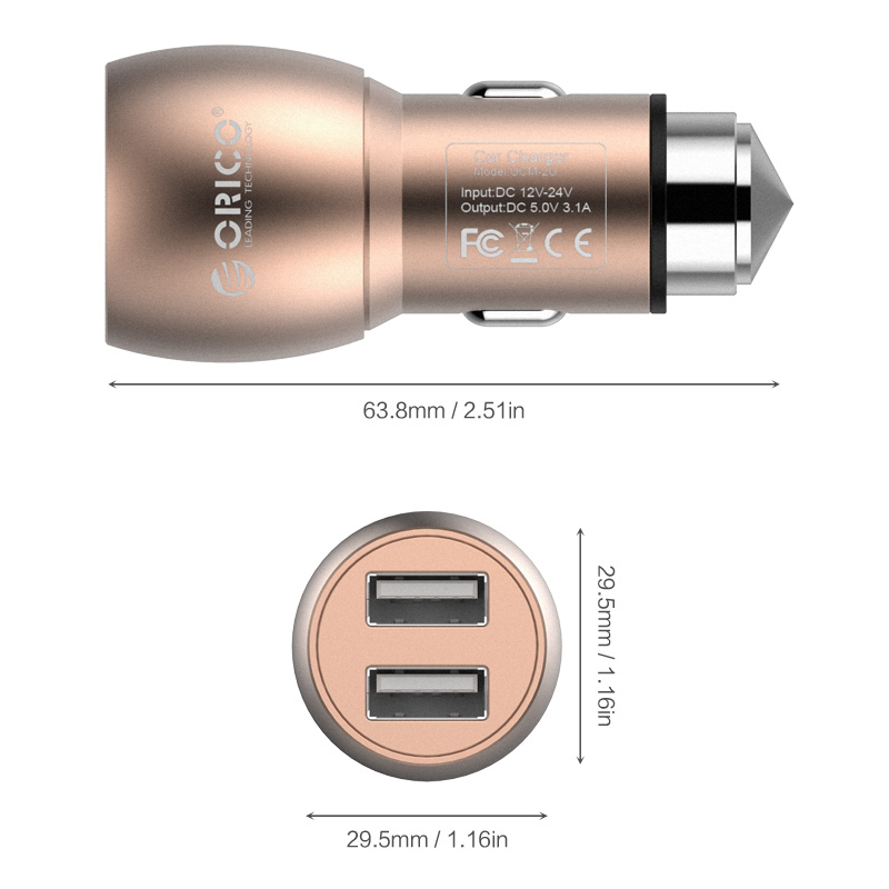 Автомобільний USB зарядний (UCM-2U) пристрій